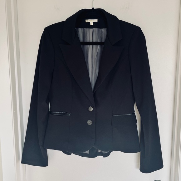 Matty M Jackets & Blazers - Matty‎ M Black Knit Blazer with Button Details, Size M